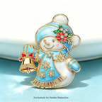 PENDRA Lovely Snowman Brooch