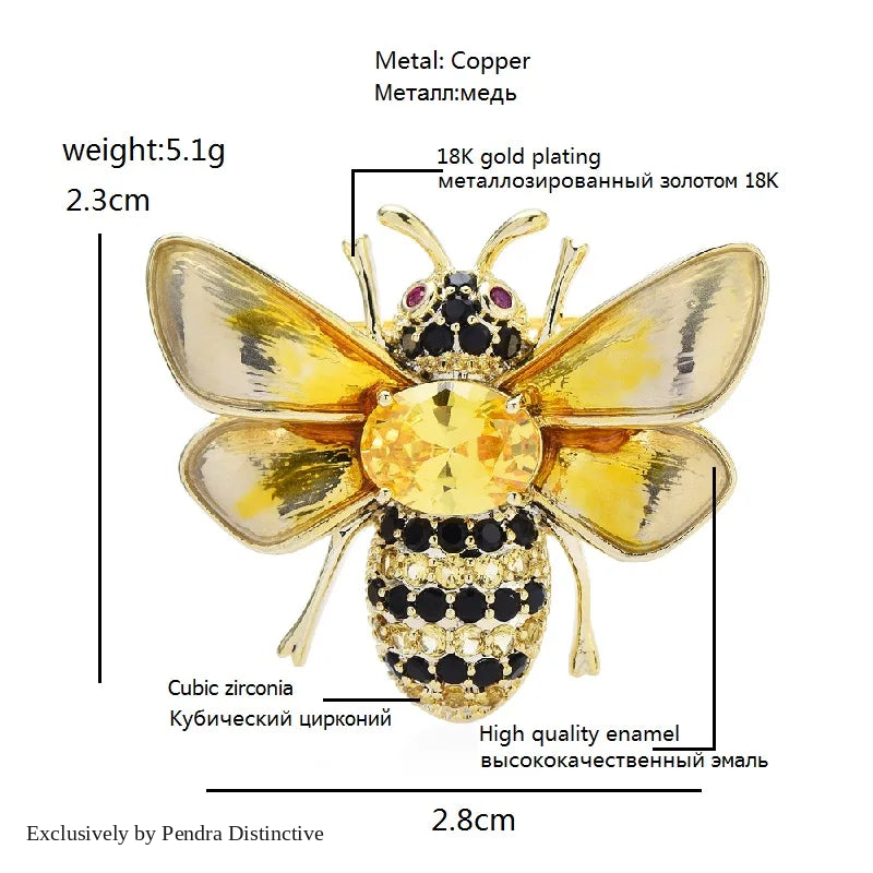 PENDRA Luxury Bee Brooch