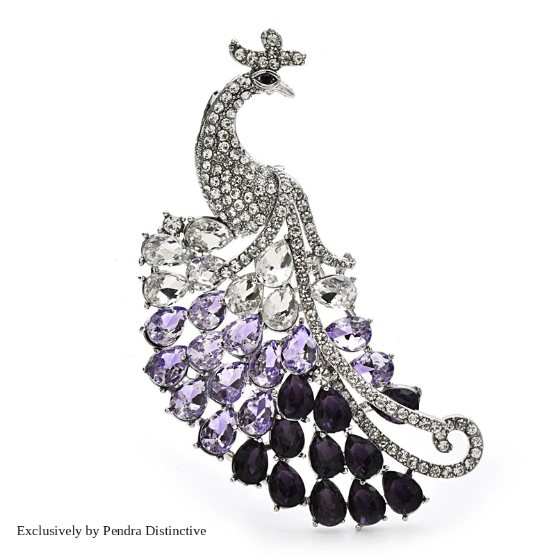 PENDRA Luxury Charming Peacock Brooch