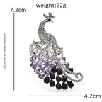 PENDRA Luxury Charming Peacock Brooch