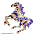 PENDRA Luxury Running Horse Brooch