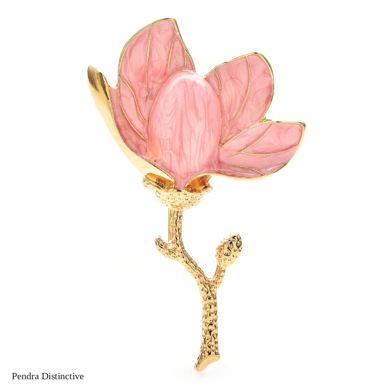 PENDRA Magnoliette Charming Magnolia Flower Brooch