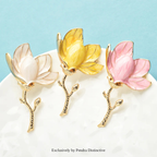PENDRA Magnoliette Charming Magnolia Flower Brooch