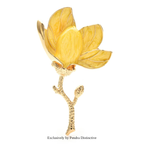 PENDRA Magnoliette Charming Magnolia Flower Brooch