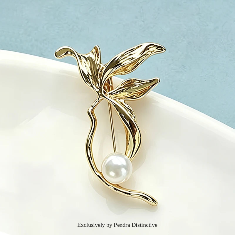 PENDRA Magnoliette Magnolia Flower Brooch