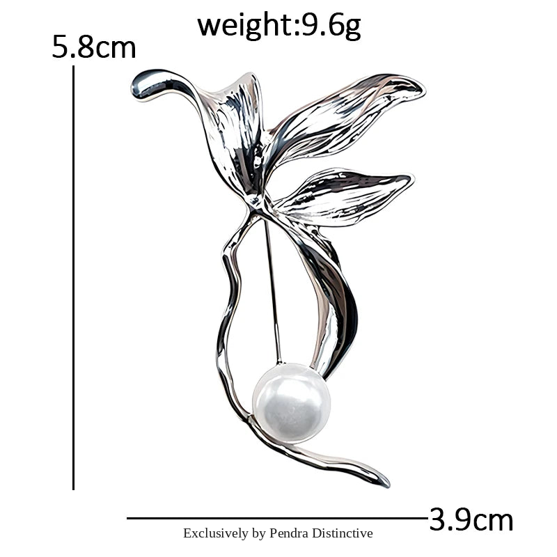 PENDRA Magnoliette Magnolia Flower Brooch