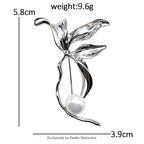 PENDRA Magnoliette Magnolia Flower Brooch