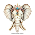 PENDRA Majestic Elephant Enamel Brooch