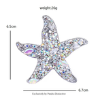 PENDRA Marina Sparkling Starfish Brooch