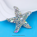 PENDRA Marina Sparkling Starfish Brooch