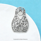 PENDRA Vintage Matryoshka Doll Brooch