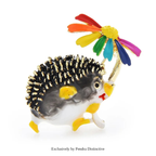 PENDRA Meadow Hedgehog Enamel Animal Brooch