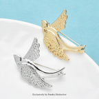 PENDRA Metal Flying Swallow Brooch
