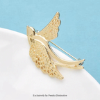 PENDRA Metal Flying Swallow Brooch