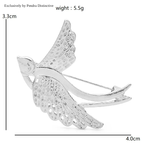 PENDRA Metal Flying Swallow Brooch