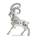 PENDRA Minimal Goat Polished Alloy Brooch
