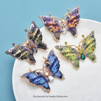 PENDRA Monarch Enamel Butterfly Brooch