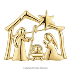 PENDRA Metal Nativity Scene Brooch