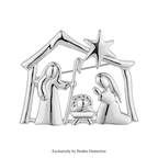 PENDRA Metal Nativity Scene Brooch