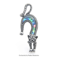 PENDRA Natural Shell Cat Brooch