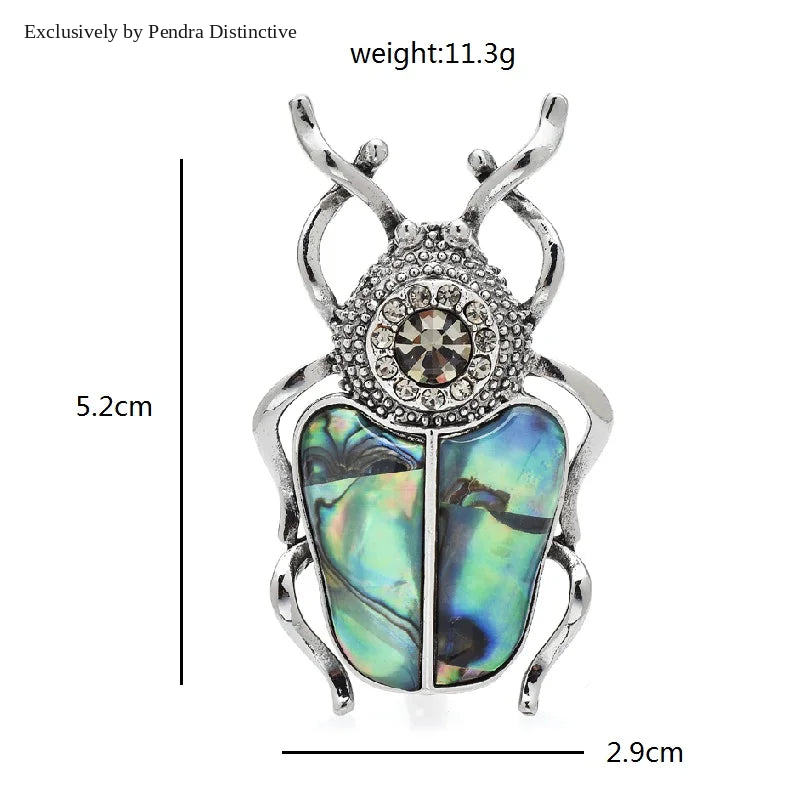PENDRA Natural Shell Insects Brooch