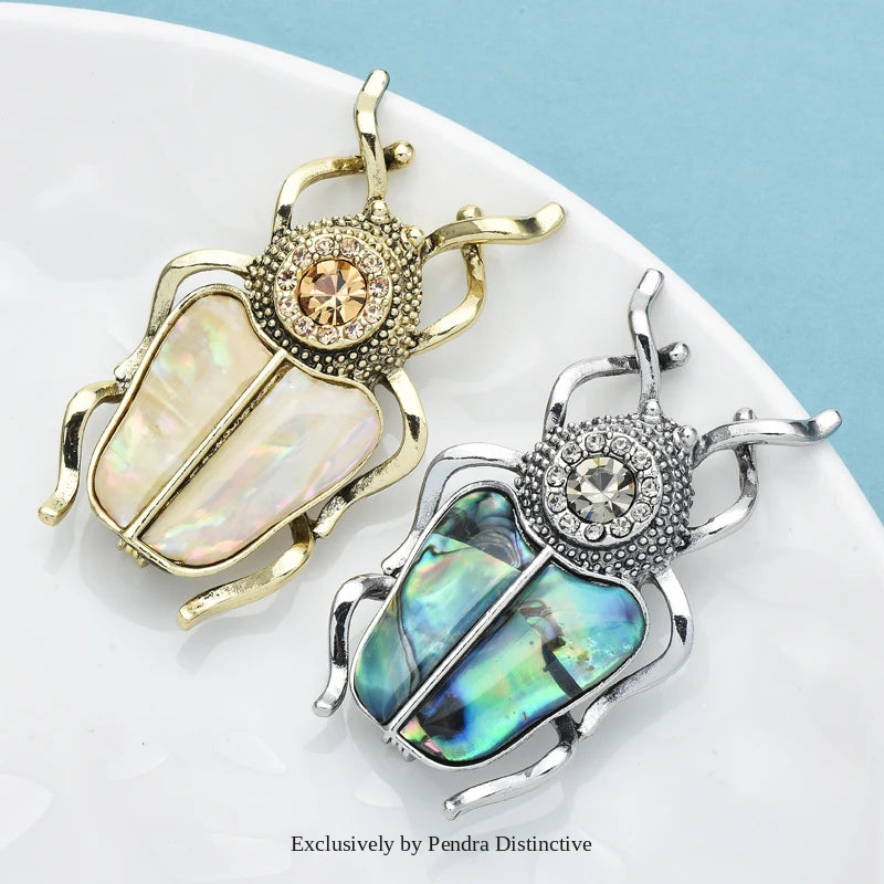 PENDRA Natural Shell Insects Brooch