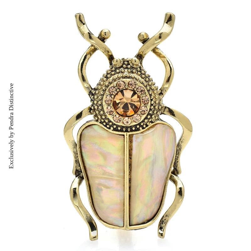 PENDRA Natural Shell Insects Brooch