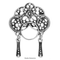 PENDRA Retro Russian Nesting Dolls Head Brooch