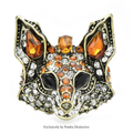 PENDRA New Sparkling Fox Brooch