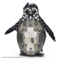 PENDRA Nightpenguin Black Crystal Penguin Brooch
