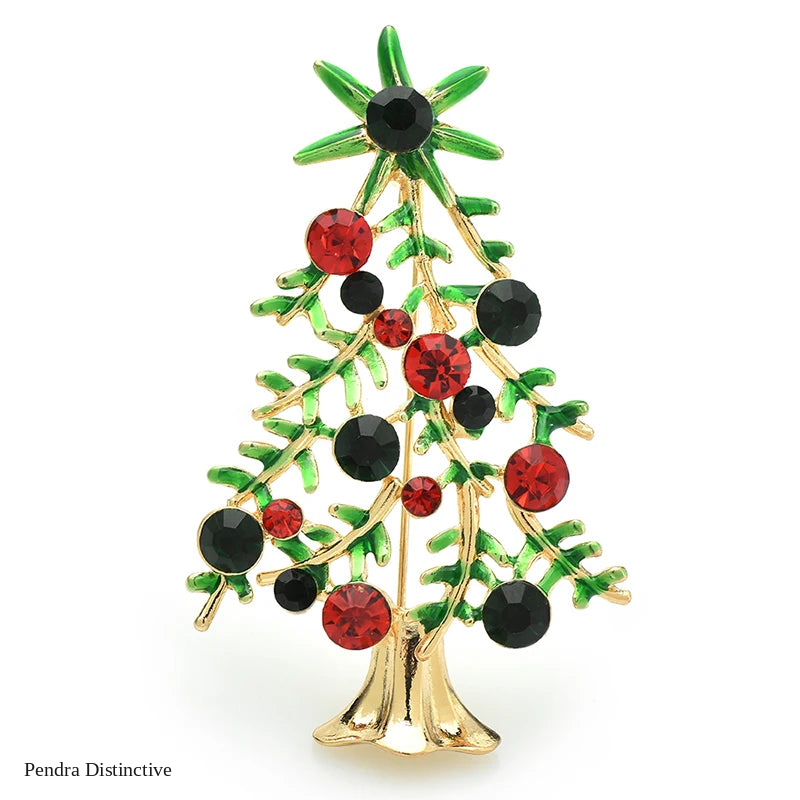 PENDRA Noelara Christmas Tree Brooch