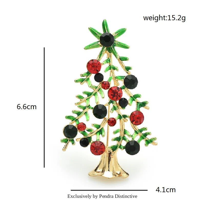 PENDRA Noelara Christmas Tree Brooch