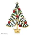 PENDRA Noelara Classical Christmas Tree Brooch