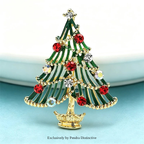PENDRA Noelara Classical Christmas Tree Brooch