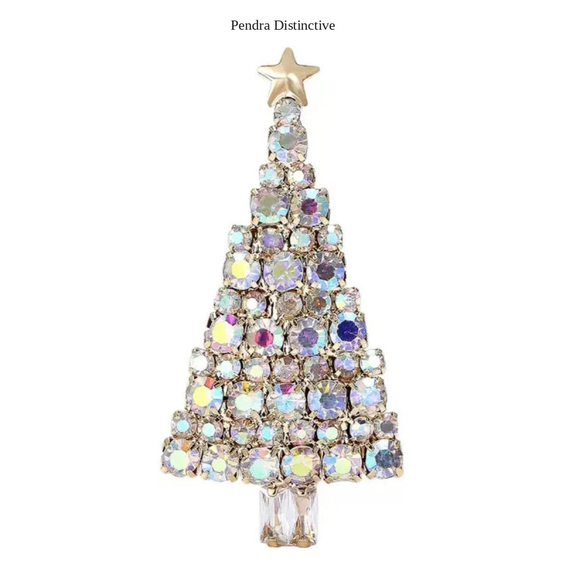 PENDRA Noelara Sparkling Christmas Tree Brooch