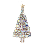 PENDRA Noelara Sparkling Christmas Tree Brooch