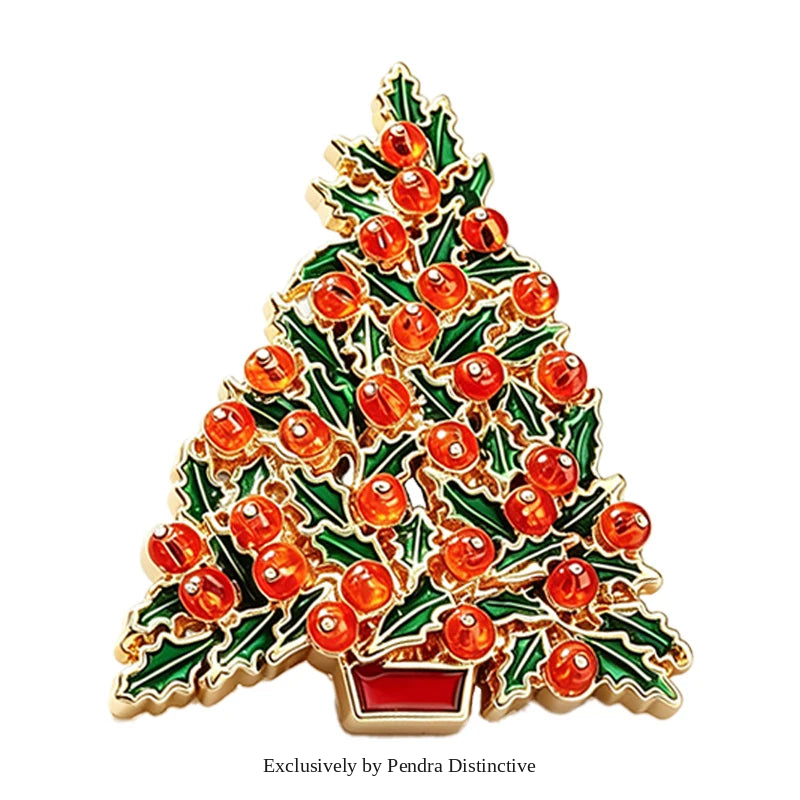 PENDRA Noelina Christmas Tree Brooch