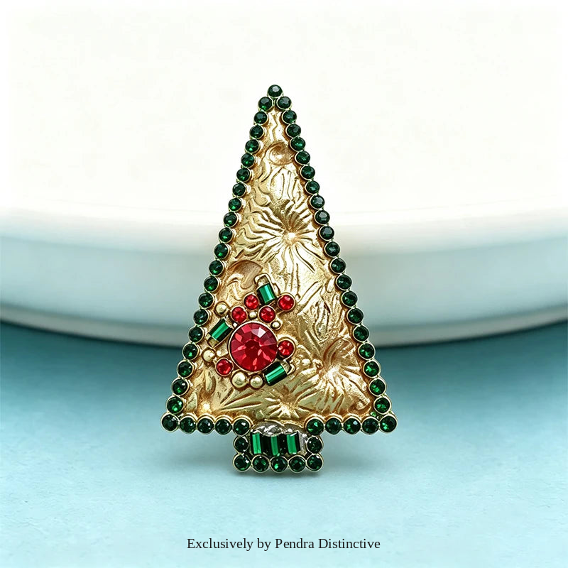 PENDRA Noelina Lovely Christmas Tree Brooch