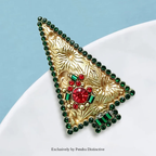PENDRA Noelina Lovely Christmas Tree Brooch