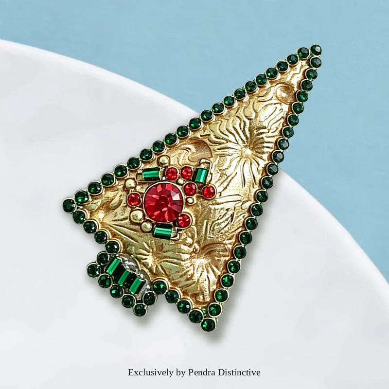 PENDRA Noelina Lovely Christmas Tree Brooch