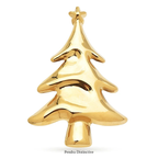 PENDRA Noelina Stainless Steel Classic Christmas Tree Brooch