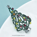 PENDRA Noelique Exquisite Christmas Tree Brooch