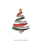 PENDRA Noelisse Rhinestone Christmas Tree Brooch