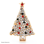 PENDRA Noelle Rhinestone Christmas Tree Brooch