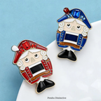 PENDRA Cute Enamel Nutcracker Brooch