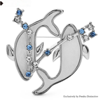 PENDRA Oceanic Crystal Dolphin Brooch