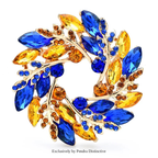 PENDRA Olivara Classical Olive Branch Circle Brooch