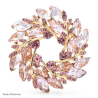 PENDRA Olivara Classical Olive Branch Circle Brooch