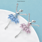 PENDRA Charming Opal Ballet Lady Character Brooch