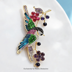 PENDRA Orchard Enamel Bird Brooch
